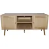 Image de Buffet avec portes effeffet cannage et 2 niches 120 cm cange