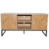 Image de CHEVRON - Buffet effet chevron 2 portes et 2 niches