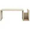 Image de Table Basse En Bois Effet Pierre Avec Porte Magazines Melmo