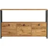 Image de Buffet 3 Portes Style Industriel Bois-noir Dragor