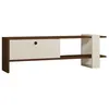 Image de LOOM - Meuble TV bois et blanc avec rangement 120 cm