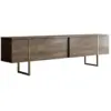 Image de Meuble Tv Bois Et Or Avec Rangement 180 Cm Bearn
