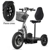 Image de TRIBO 500 gris Trottinette électrique 3 roues stable pour séniors et PMR stable