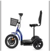 Image de TRIBO 500 bleu Trottinette électrique 3 roues stable pour séniors et PMR stable