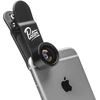 Image de Objectif Fisheye Smartphones/tablettes Angle 180° Clip De Fixation Noir Pixter