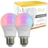 Image de 2 Ampoules LED - KONYKS - Antalya Easy E27 Dual Pack - Wifi + Bt - 11 W - Couleurs + Blanc - Compatible Alexa / Google Home