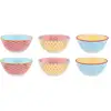 Image de Bol pattern ø15cm - 6 pièces - color