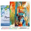Image de FiguredArt Peinture par Numéro Adulte avec cadre Beauté en couleurs - Kit DIY Numéro dArt - 40x50cm toile tendue sur châssis