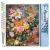 Image de FiguredArt Peinture par Numéro Adulte Explosions de Fleurs - Kit de Loisir Créatif DIY Numéro dArt - 40x50cm sans châssis