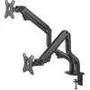 Image de Bras Articulé Double Mt10 Métal Noir 17-32 Pouces Oplite