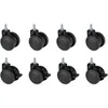Image de Kit de 8 roues Oplite Castor Wheels pour cockpits GTR S8 et S8 Elite Noir