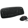 Image de Kit Hedenclavier Multimedia & Souris Optiq 4 Boutons Ss Fil,2.4g,noir
