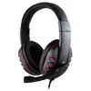 Image de Casque Micro Heden Filaire Connecteur Usb, Telecommande Intégr Micro Pivotant, Arceau Réglable Noir- Rouge