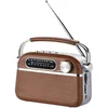 Image de Halterrego Radio Vintage Grandes Ondes Aspect Bois, Am/fm/sw Lecteur Usb/ Carte Micro Sd Prise Secteur Ou Pile (non Inc