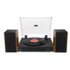 Image de Platine vinyle - Halterrego - Chicago - 3 vitesses - Bluetooth - 2 enceintes 10W RMS