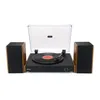 Image de Platine vinyle Halterrego Chicago, av 2 enceintes externes RMS 10w * 2, 3 vitesses, Bluetooth IN, RCA OUT, USB, adaptateur inclus, NOIR en occasion ou reconditionné