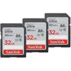 Image de SanDisk Ultra 32Go SDHC Carte jusquà 120 Mo/s Classe 10 UHS-I V10 3 Packs
