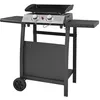 Image de Plancha au gaz MALA - 2 brûleurs 5kW + chariot