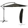 Image de Parasol déporté oahu rond 3m de diamètre gris + housse