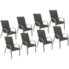 Image de Happy Garden 1225gg-8 Chaise D'extérieur Gris