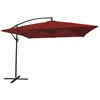 Image de Parasol déporté MOLOKAI carré 27x27m rouge