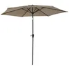 Image de Parasol droit HAPUNA rond 270m de diamètre taupe