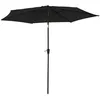 Image de Parasol droit HAPUNA rond 270m de diamètre noir