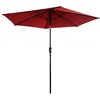 Image de Parasol droit HAPUNA rond 270m de diamètre rouge