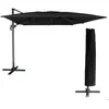 Image de Parasol déporté MOLOKAI rectangulaire 3x4m noir + housse
