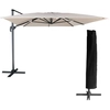 Image de Parasol Déporté Molokai Rectangulaire 3x4m Beige + Housse