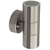 Image de Applique murale double faisceaux - V-TAC - IP44 - Acier inoxydable et verre - Gris