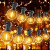 Image de 30M Guirlande Lumineuse Extérieure Guinguette LED avec 50 Ampoules E12 G40 en Plastique Étanche Guirlande pour Jardin Cour Patio