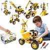 Image de Jeu de Construction à Démonter 8 en 1 - BLEOSAN - 100pcs - Jaune - Enfant
