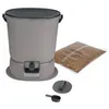 Image de Poubelle composteur Bokashi Essential 15.3L - Skaza - Inclut 1kg dactivateur - Gris