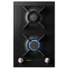 Image de Table De Cuisson Gaz Encastrable Asko Series 8 Noir Vitrocéramique 2 Feux