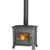 Image de Poêle à bois sienna 9 bûches 50cm - noir