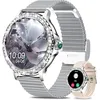 Image de Montre Connectée Femme avec Appel Bluetooth 13 HD Smartwatch Santé Au Féminin 120+ Modes Sportifs Fréquence Cardiaque Argent