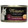 Image de Alimentation pour chat - MIAMOR - Feine Filets Huhn+Schinken - 100 g - Pâtée adulte - 24er Pack