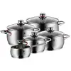 Image de Casseroles wmf quality one acier ø 24 cm ø 20 cm ø 16 cm 9 pièces (5 unités)