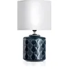 Image de Luminaire à Poser - Pauleen - 480.21 - Max. 20W - E14 - Bleu et Blanc en Céramique et Tissu