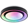 Image de Plafonnier LED - PAULMANN - Rainbow - Métal Noir - Ø 375 cm - Télécommande IR