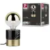 Image de Neordic lampe à poser vala e27 max. 20w laiton brossé, marbre métal, marbre