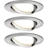 Image de Paulmann 93447 Nova Spot encastrable jeu de 3 LED LED 18 W fer (brossé)