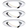 Image de Paulmann 93488 Nova Spot encastrable jeu de 3 LED LED 18 W chrome (brillant)