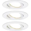 Image de Paulmann Spot encastrable pour salle de bains jeu de 3 18 W blanc mat