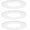 Image de Encastrés LED Coin Slim - PAULMANN - 93870 - 68 W - IP44 - Kit de 3 à intensité variable