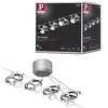 Image de Système sur câbles cardan kit de base gu5,3 max. 4x10w gradable 23012v chrome mat, chrome