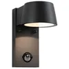 Image de Applique murale extérieure LED Capea 6 W IP44 3000K alu noir avec détecteur de mouvement