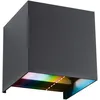 Image de Applique D'extérieur Paulmann Cybo 2x2,5w 2x150lm Rgbw Anthracite Aluminium