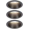 Image de Paulmann 94869 Cole Coin Spot encastrable LED 6 W noir